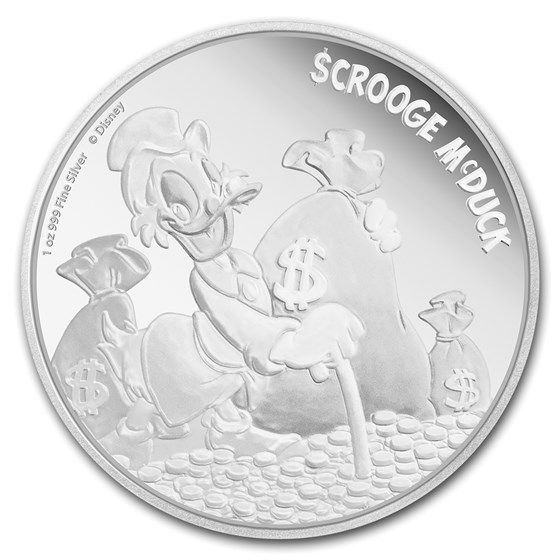 2015 Niue 1 oz Silver $2 Disney Scrooge McDuck 2015 Niue 1 oz Silver $2 Disney Scrooge McDuck